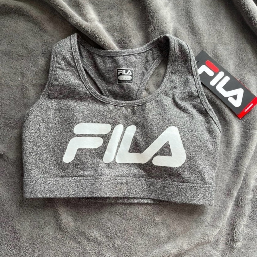FILA Gray Sports Bra/Active Top